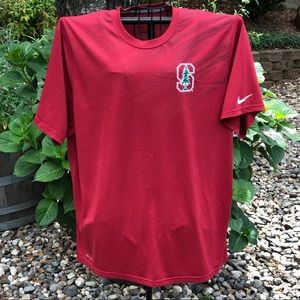Stanford / Nike Short Sleeve Shirt in Cardinal Red